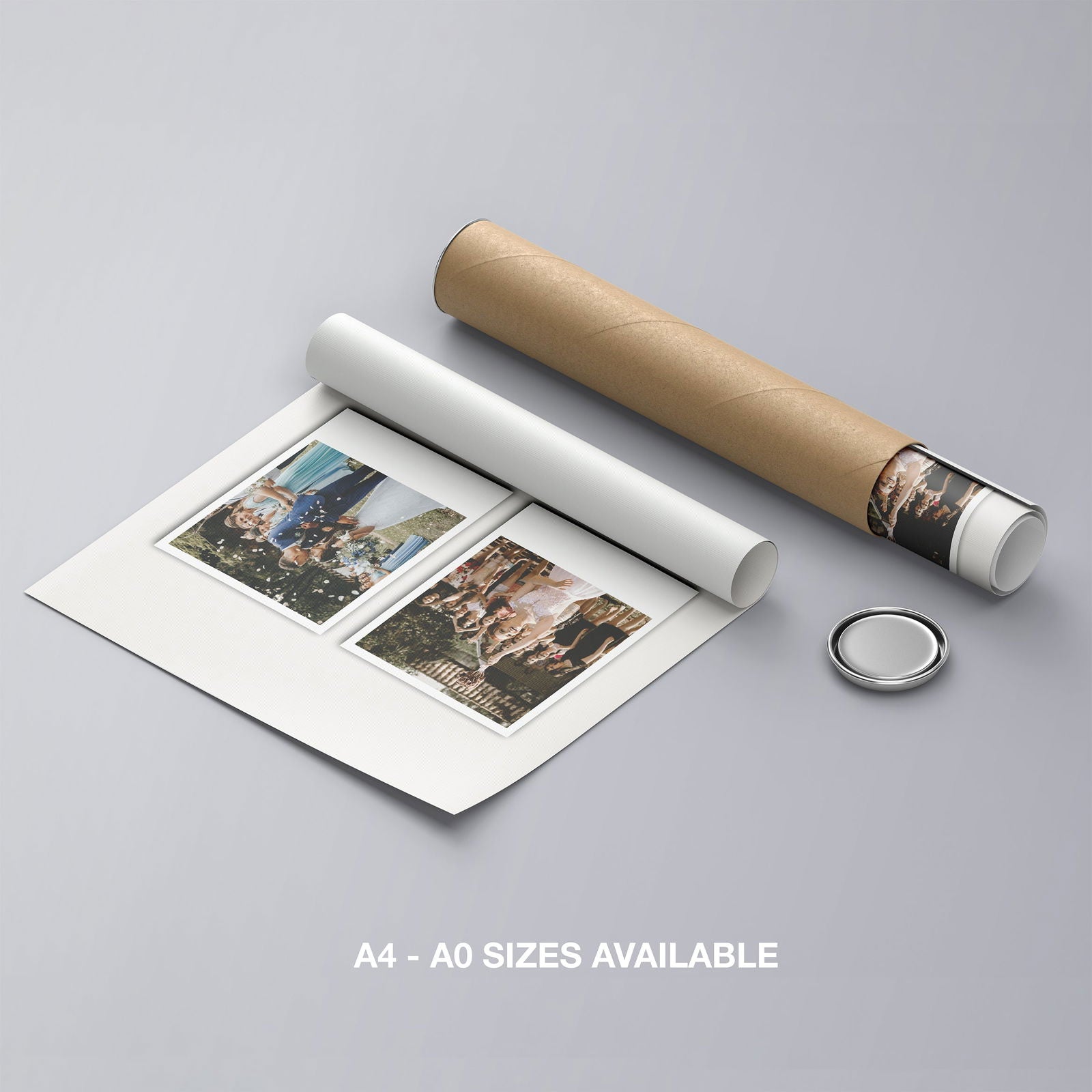 Custom Choose Your Own Photos Personalised Polaroid - Rolled Poster Wall Art Print - House Prints