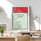 Custom Home Family Board Game Property - Rolled Poster Wall Art Print | House Prints