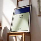 Custom Home Family Board Game Property - Rolled Poster Wall Art Print | House Prints