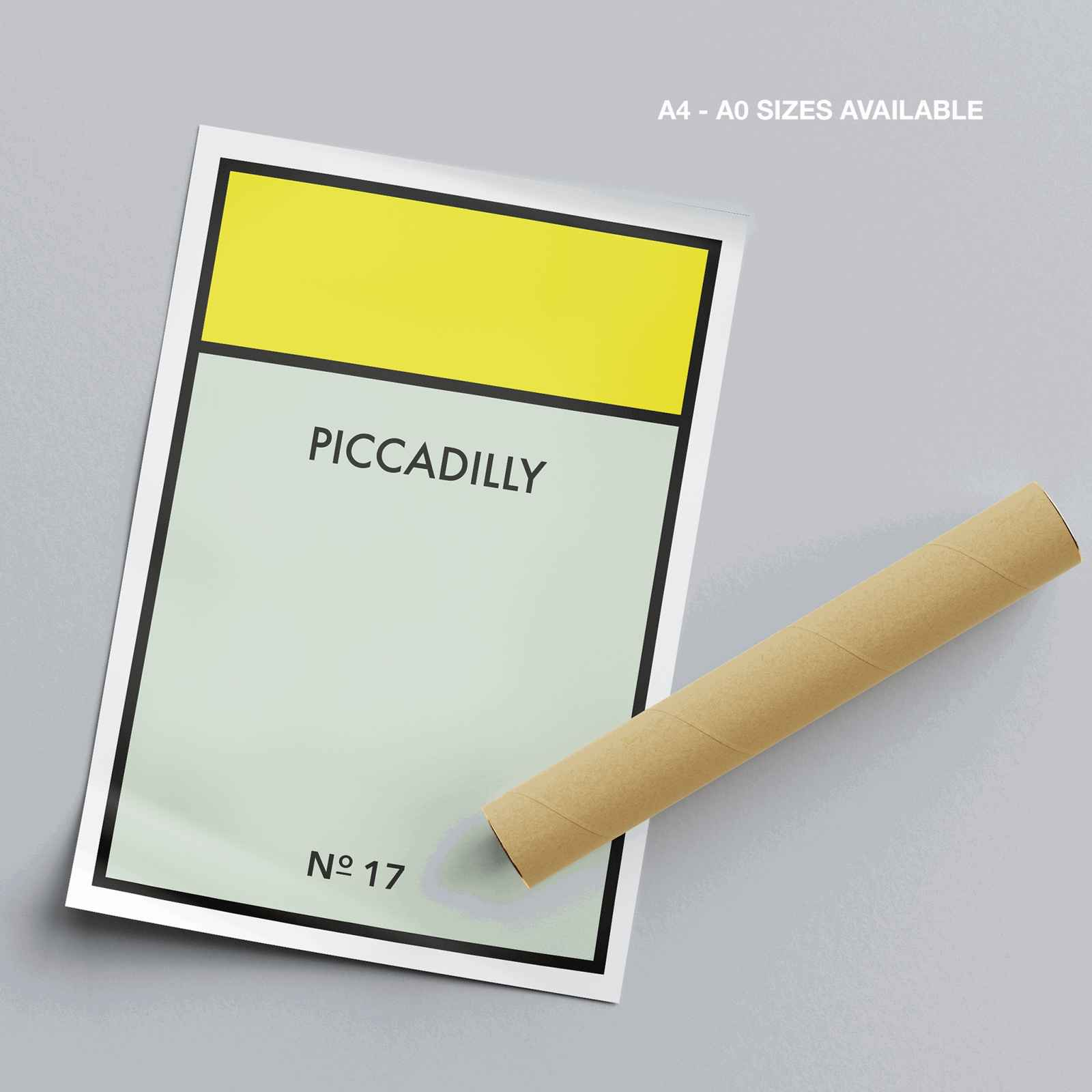 Custom Home Family Board Game Property - Rolled Poster Wall Art Print | House Prints