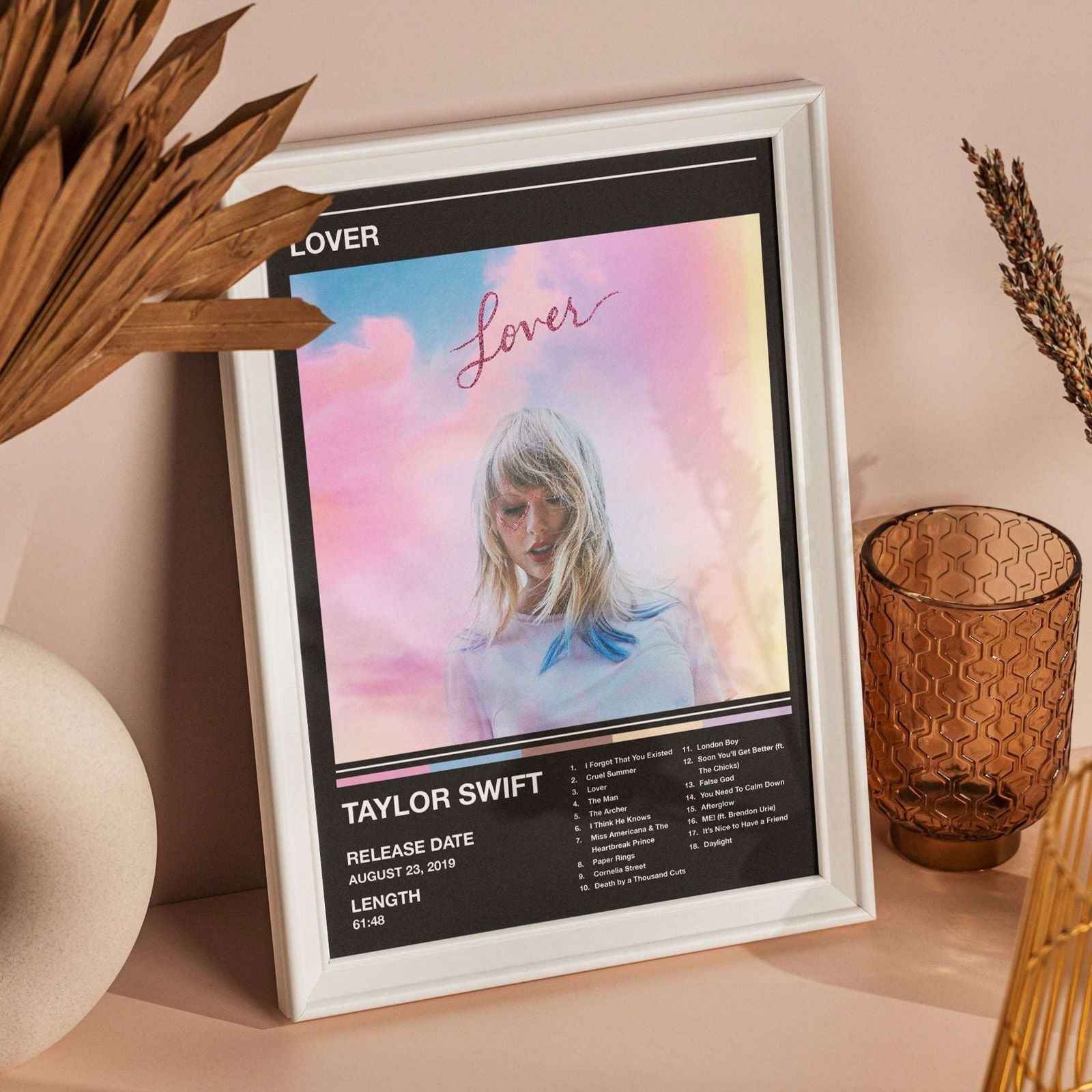 Custom Music Album Artwork Tracklist - Black Rolled Poster Wall Art Print | House Prints