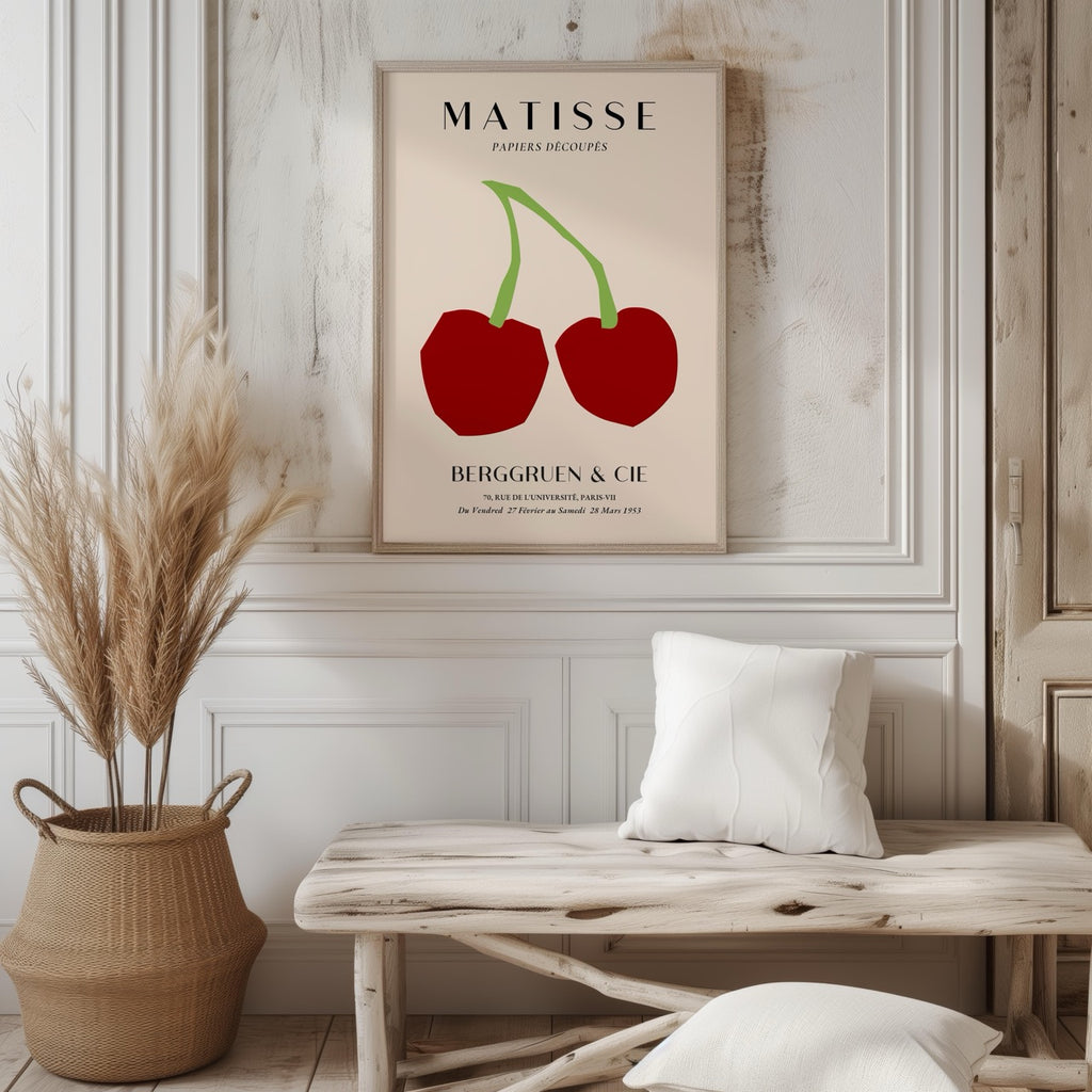 Cut Out Cherry Papiers Découpés - Henri Matisse - Rolled Poster Wall Art Print