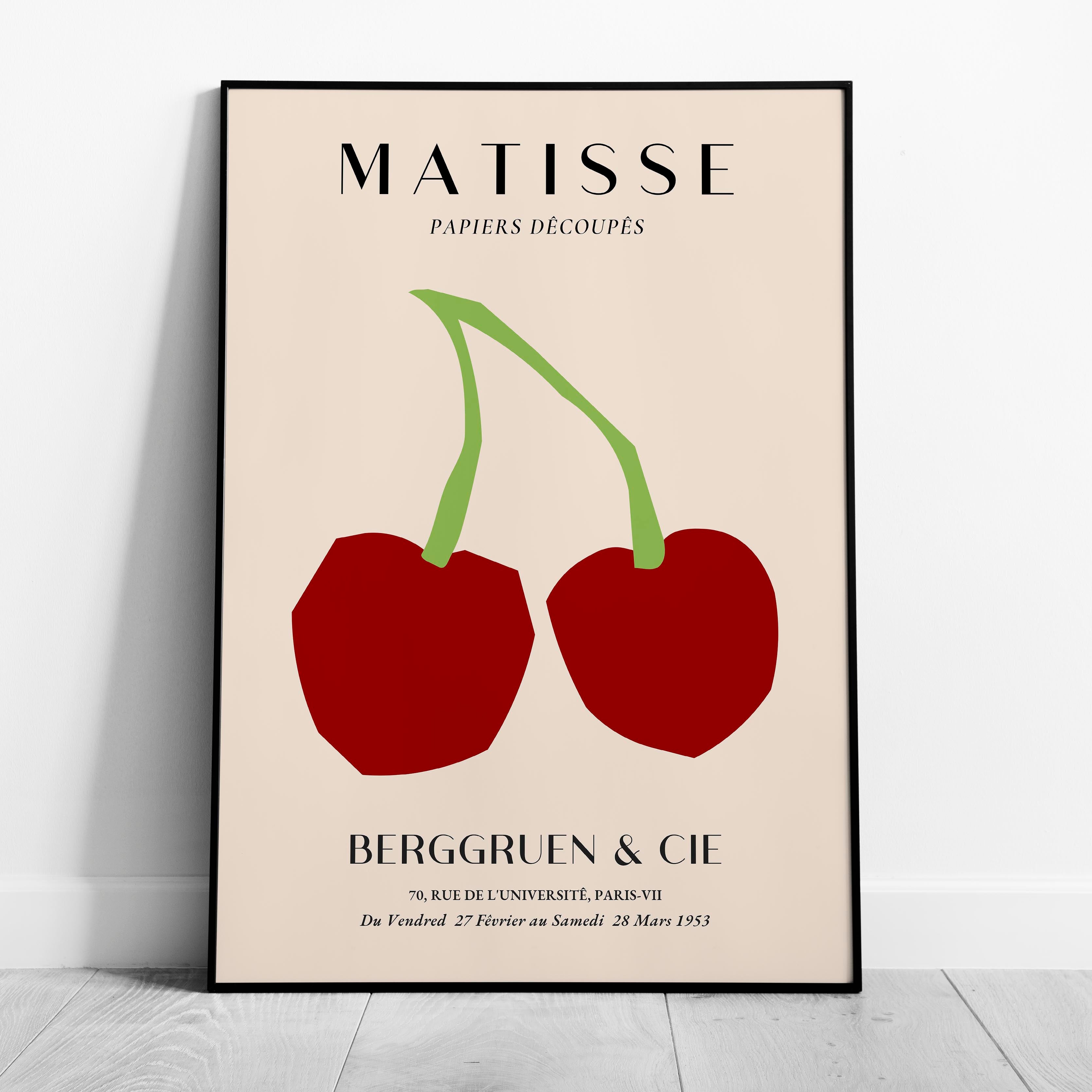 Cut Out Cherry Papiers Découpés - Henri Matisse - Rolled Poster Wall Art Print