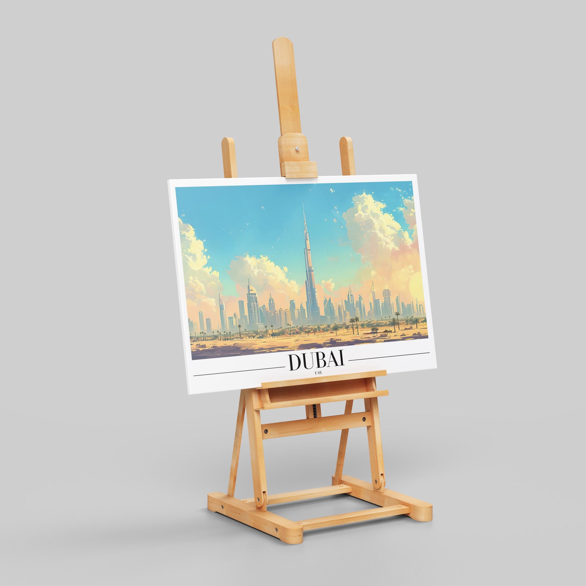Timeless Dubai UAE City World Travel - Framed Canvas Wall Art Print - House Prints