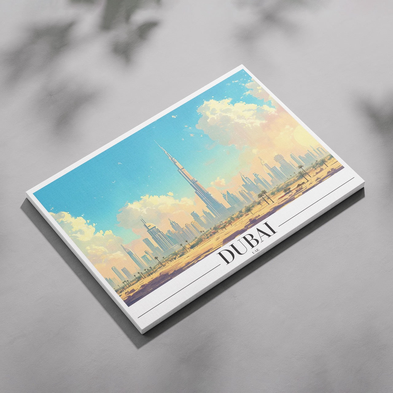 Timeless Dubai UAE City World Travel - Framed Canvas Wall Art Print - House Prints
