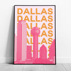 Dallas Texas USA World Travel Art - Rolled Poster Wall Art Print | House Prints