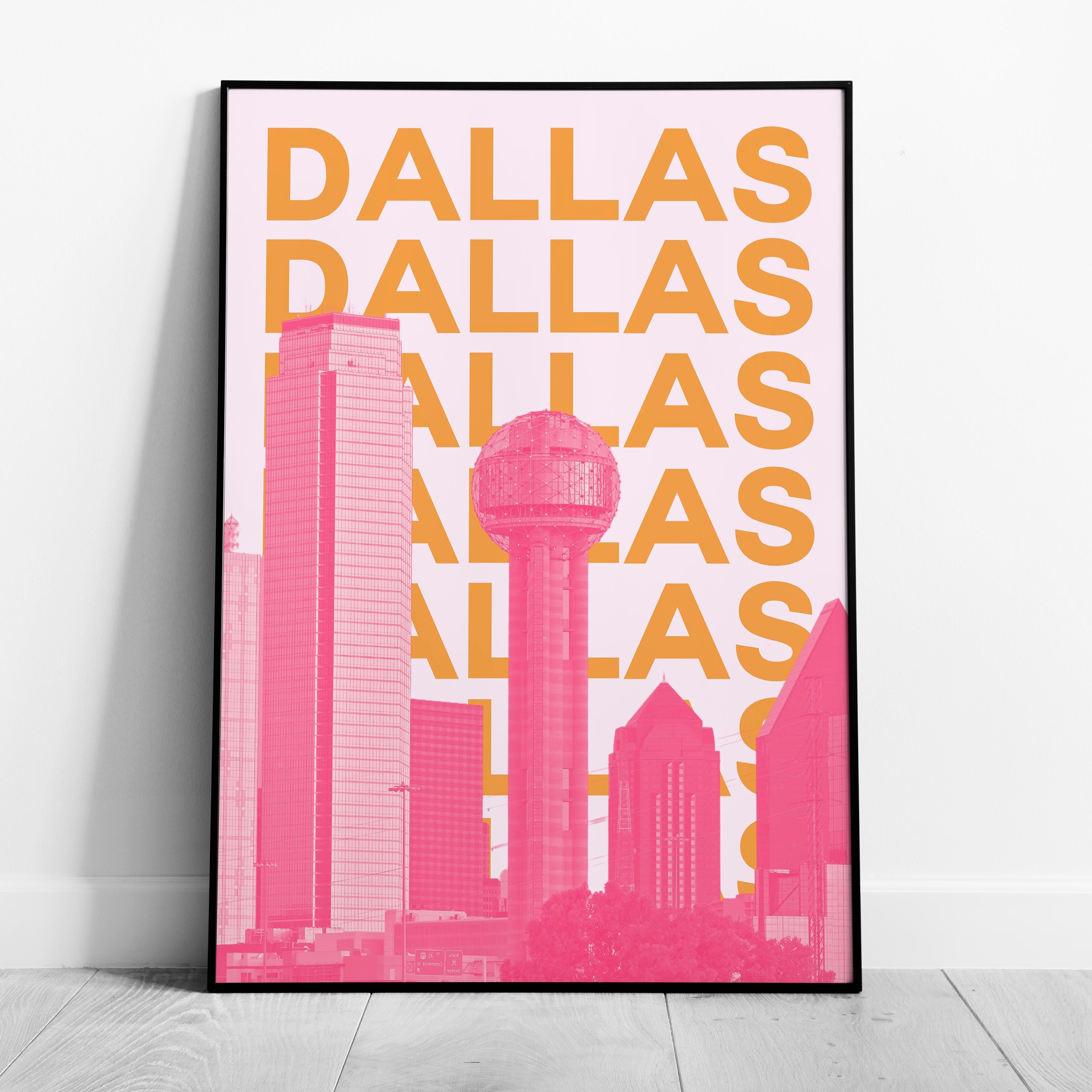 Dallas Texas USA World Travel Art - Rolled Poster Wall Art Print