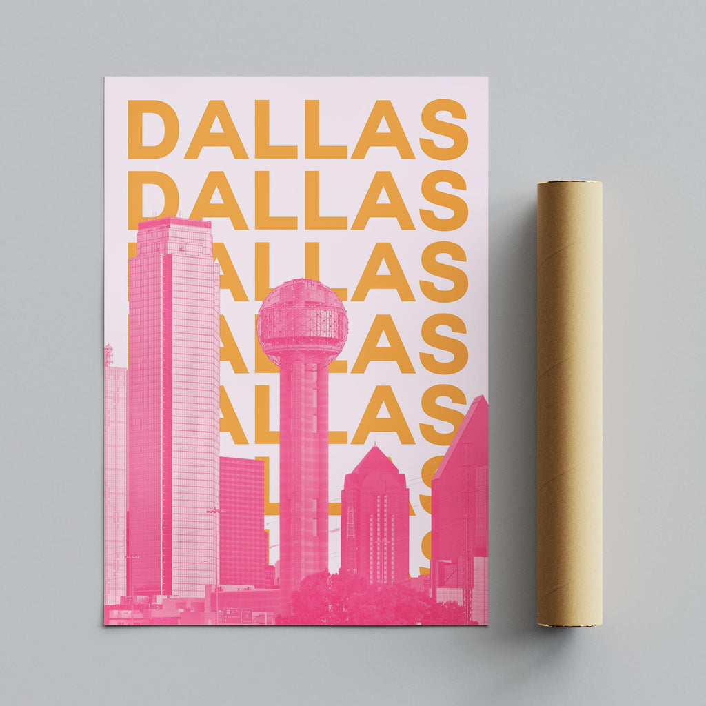 Dallas Texas USA World Travel Art - Rolled Poster Wall Art Print | House Prints