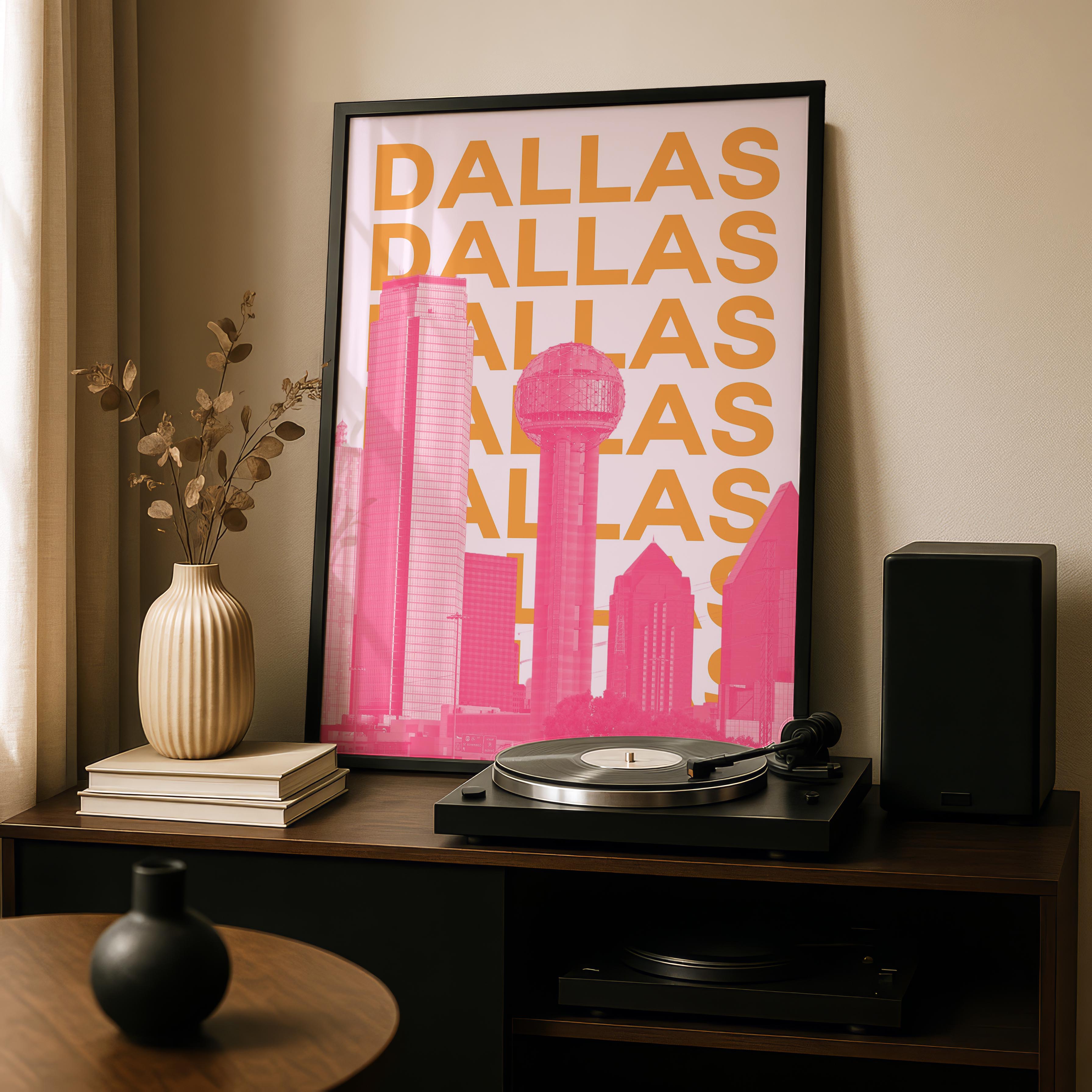 Dallas Texas USA World Travel Art - Rolled Poster Wall Art Print