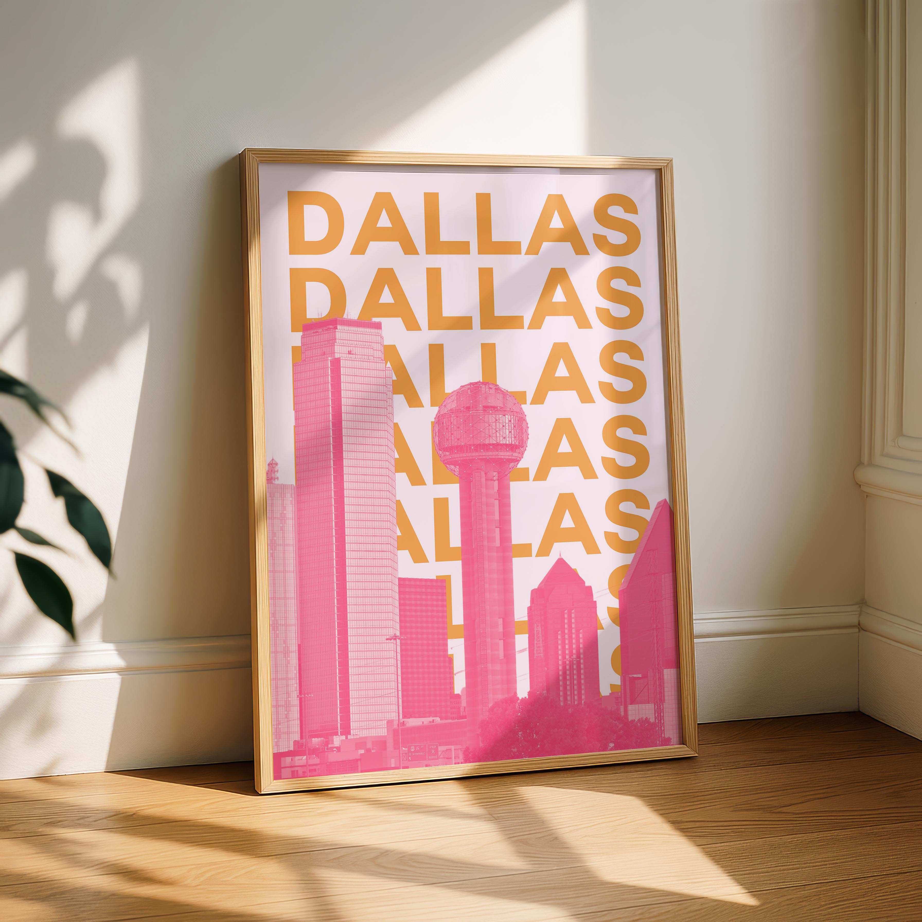 Dallas Texas USA World Travel Art - Rolled Poster Wall Art Print