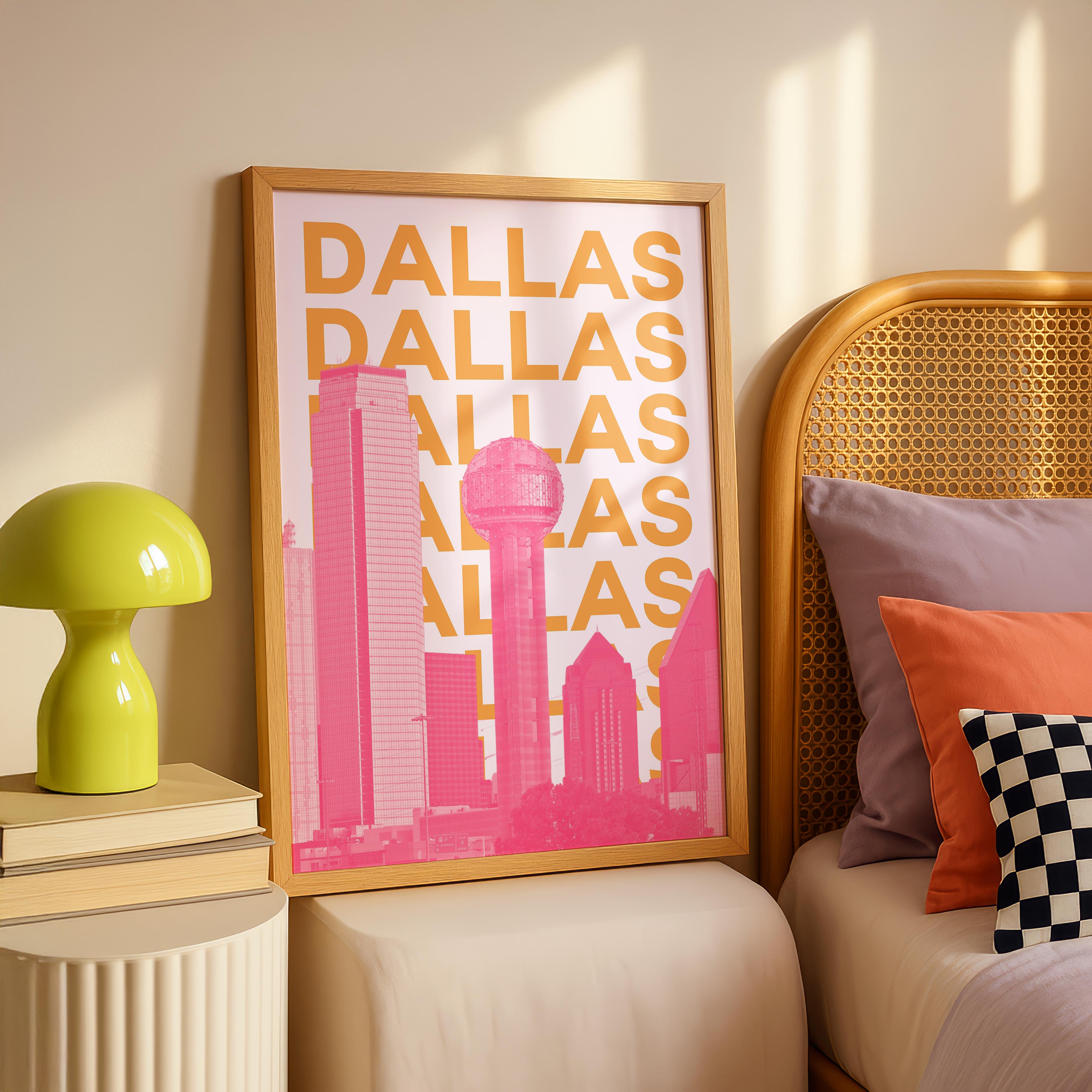 Dallas Texas USA World Travel Art - Rolled Poster Wall Art Print