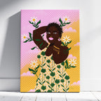 Dancing in the Daisies - Rosalinde Clara - Framed Canvas Wall Art Print | House Prints