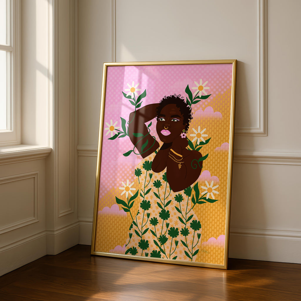 Dancing in the Daisies - Rosalinde Clara - Rolled Poster Wall Art Print | House Prints