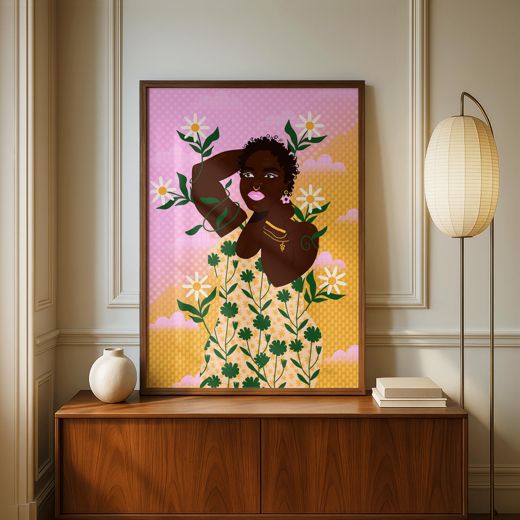 Dancing in the Daisies - Rosalinde Clara - Rolled Poster Wall Art Print | House Prints