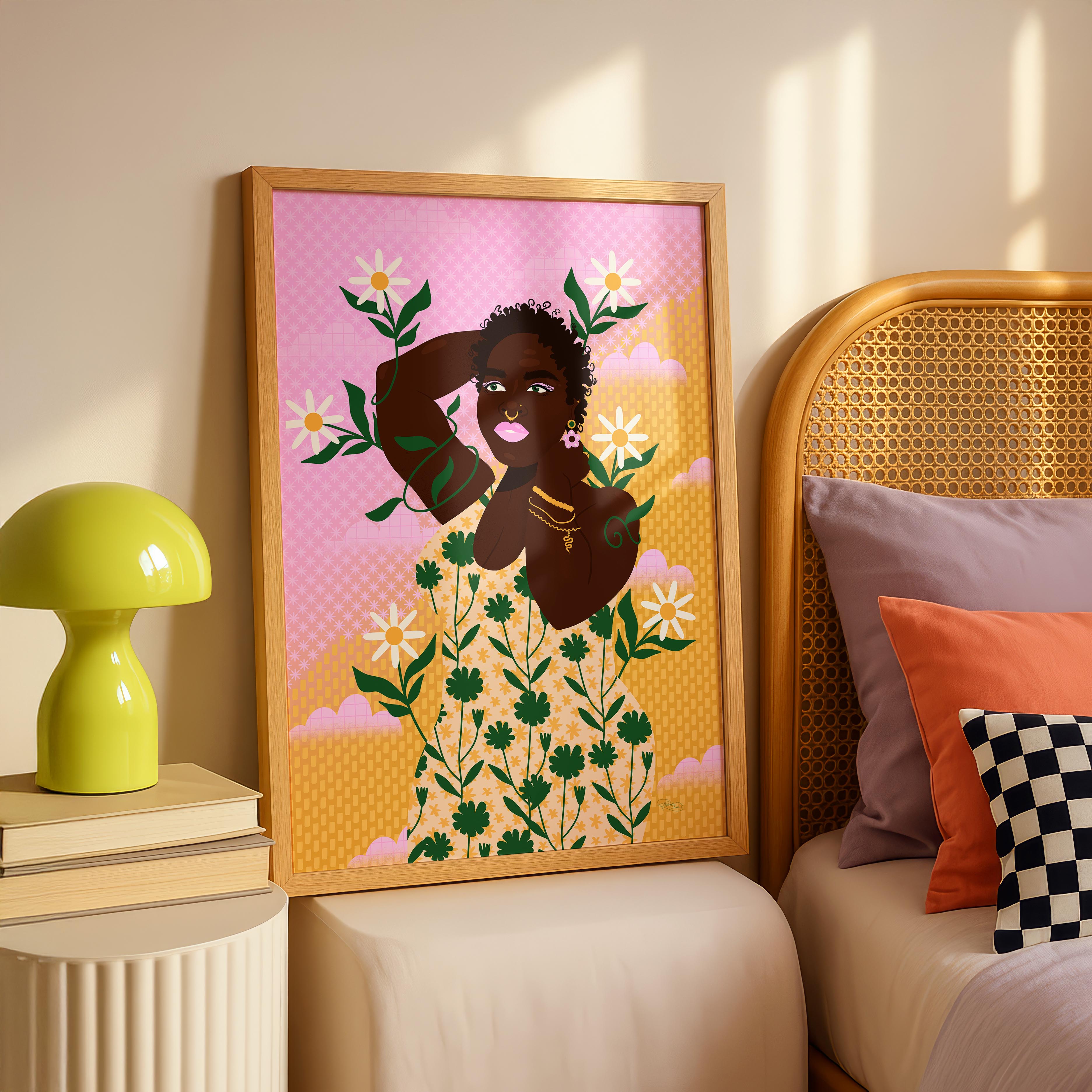 Dancing in the Daisies - Rosalinde Clara - Rolled Poster Wall Art Print | House Prints