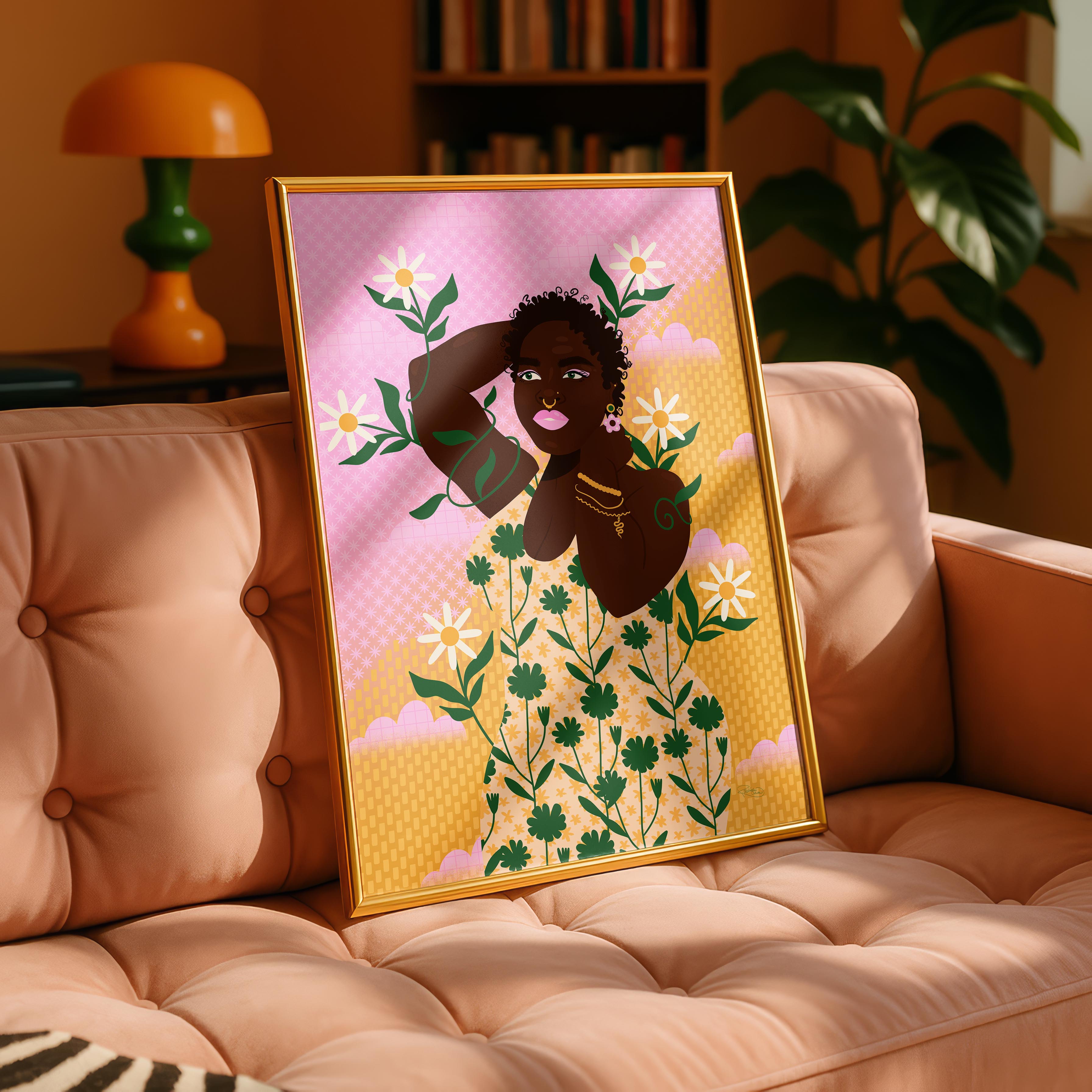 Dancing in the Daisies - Rosalinde Clara - Rolled Poster Wall Art Print | House Prints