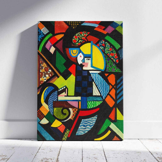 Daughter in a Rocker - Henry Lyman Saÿen - Framed Canvas Wall Art Print - House Prints
