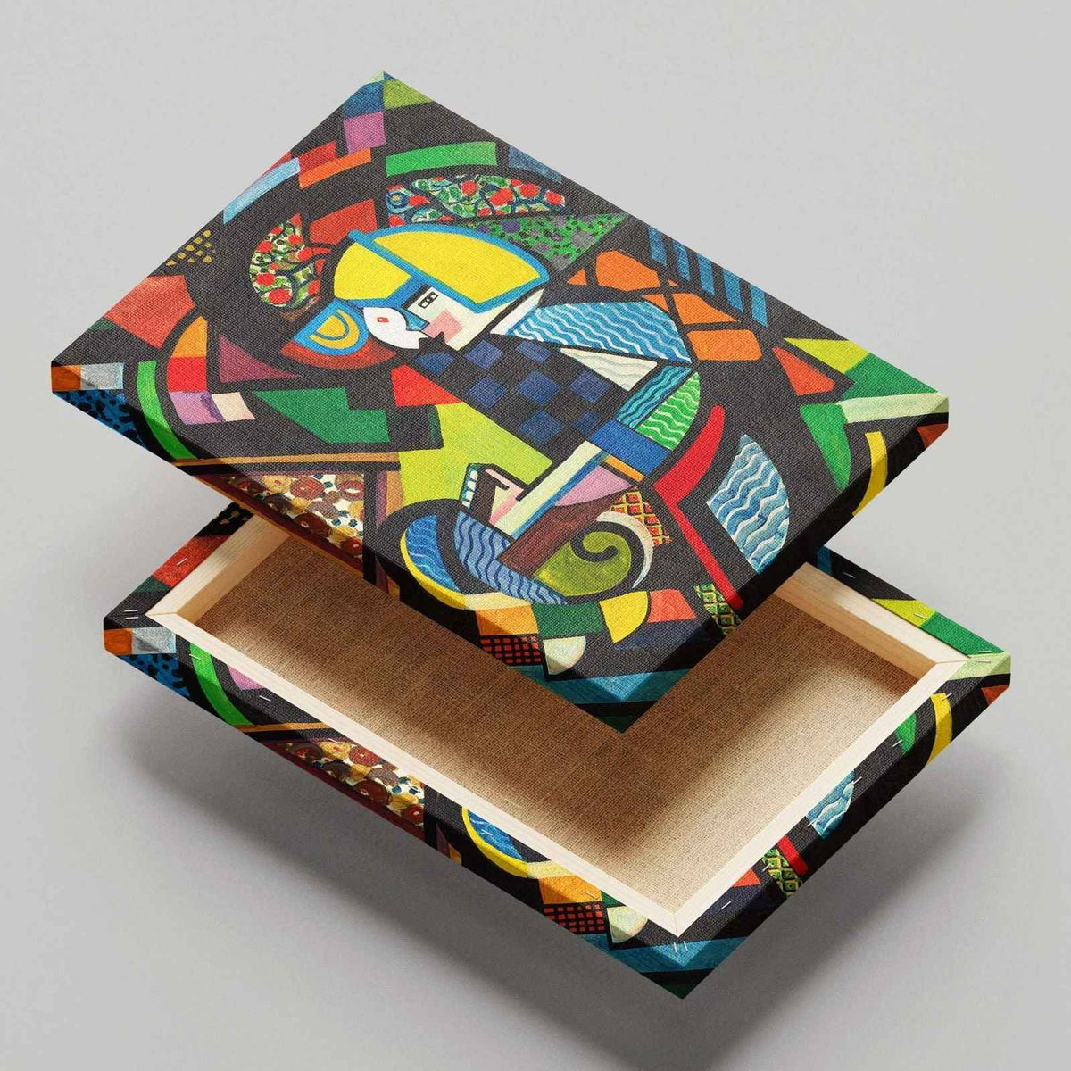 Daughter in a Rocker - Henry Lyman Saÿen - Framed Canvas Wall Art Print | House Prints