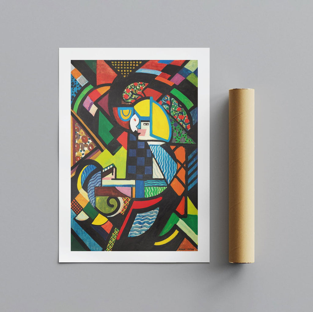 Daughter in a Rocker - Henry Lyman Saÿen - Rolled Poster Wall Art Print | House Prints