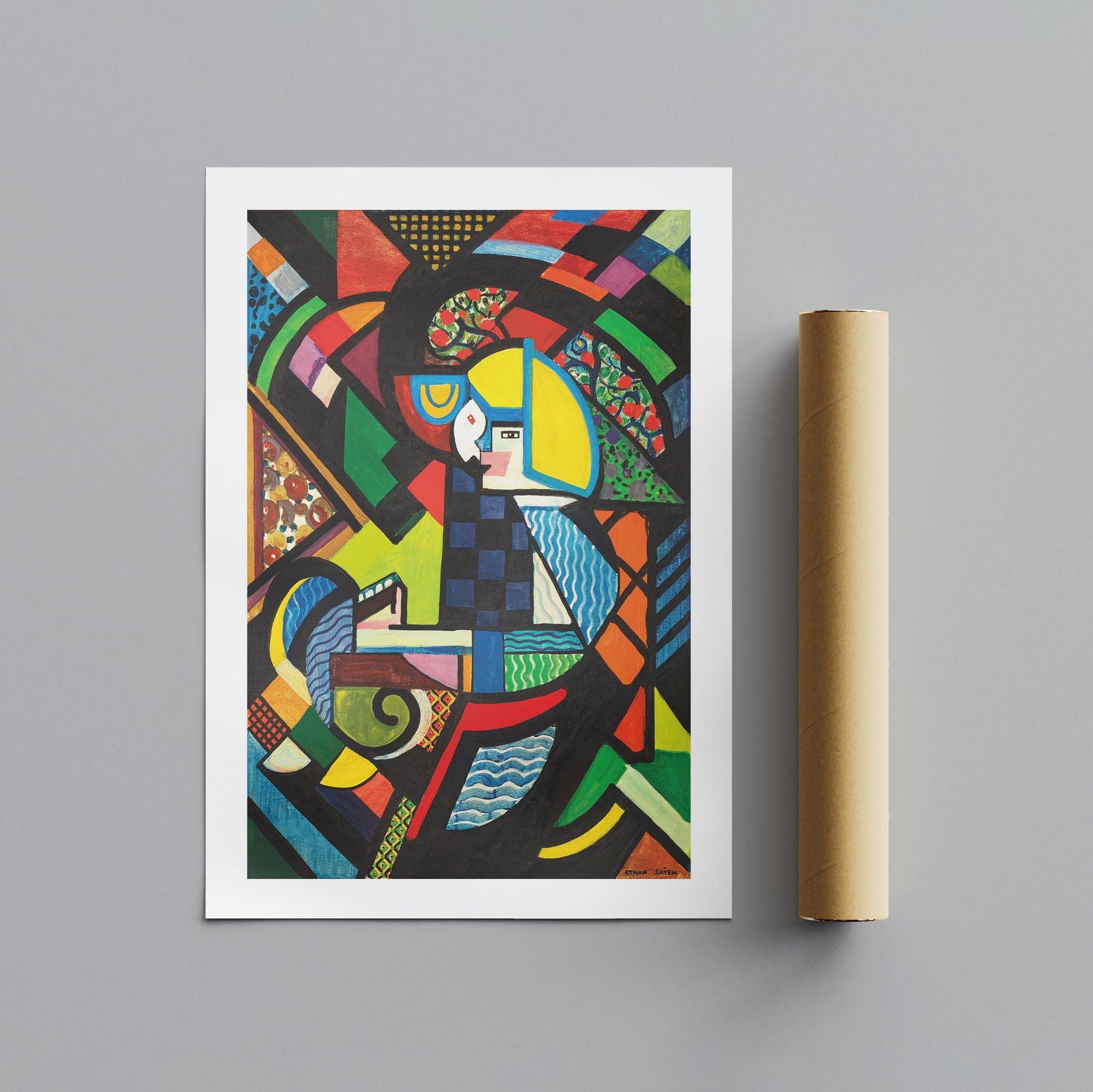 Daughter in a Rocker - Henry Lyman Saÿen - Rolled Poster Wall Art Print | House Prints