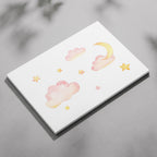 Dreamy Soft Pastel Pink Clouds - Framed Canvas Wall Art Print | House Prints