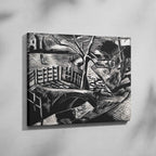 Dyke by the Road - Paul Nash - Framed Canvas Wall Art Print | House Prints