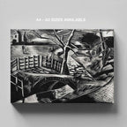 Dyke by the Road - Paul Nash - Framed Canvas Wall Art Print | House Prints