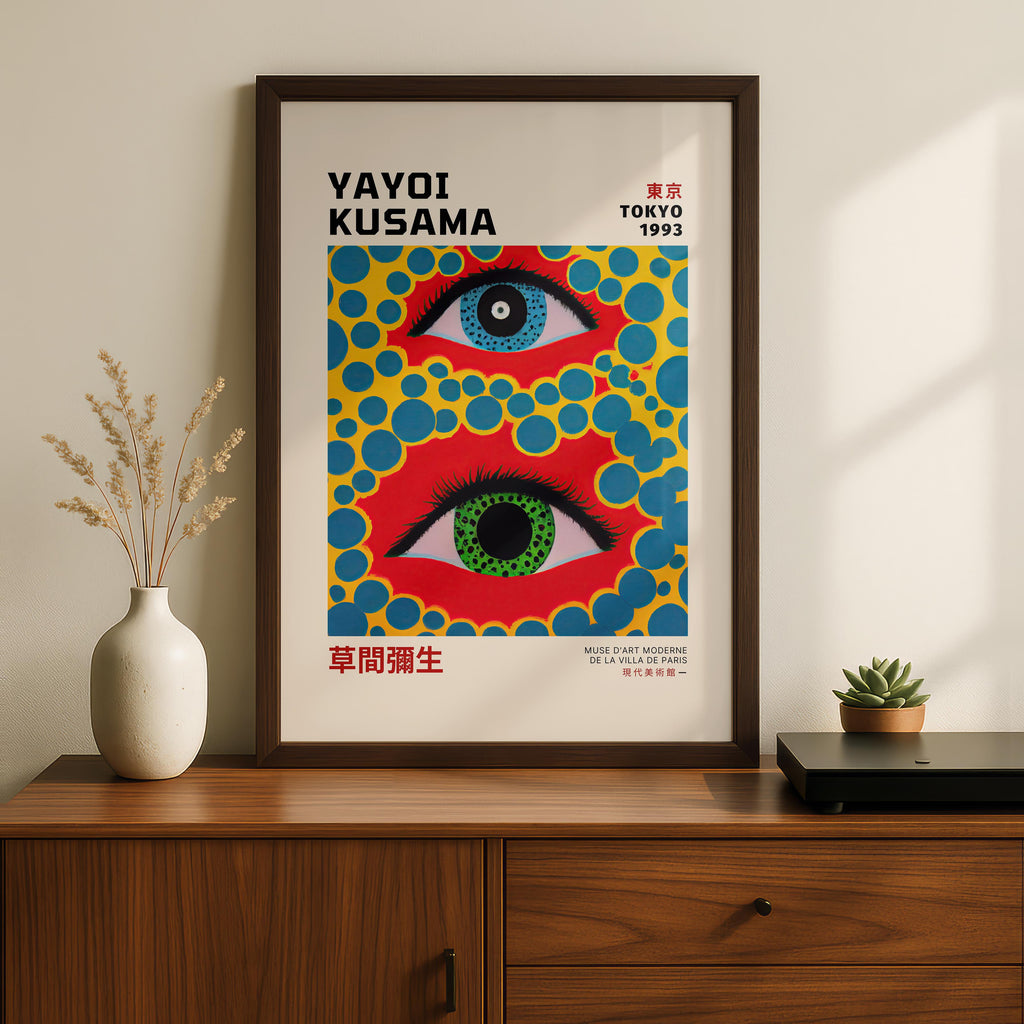 Eyes Tokyo 1993 - Yayoi Kusama - Rolled Poster Wall Art Print | House Prints