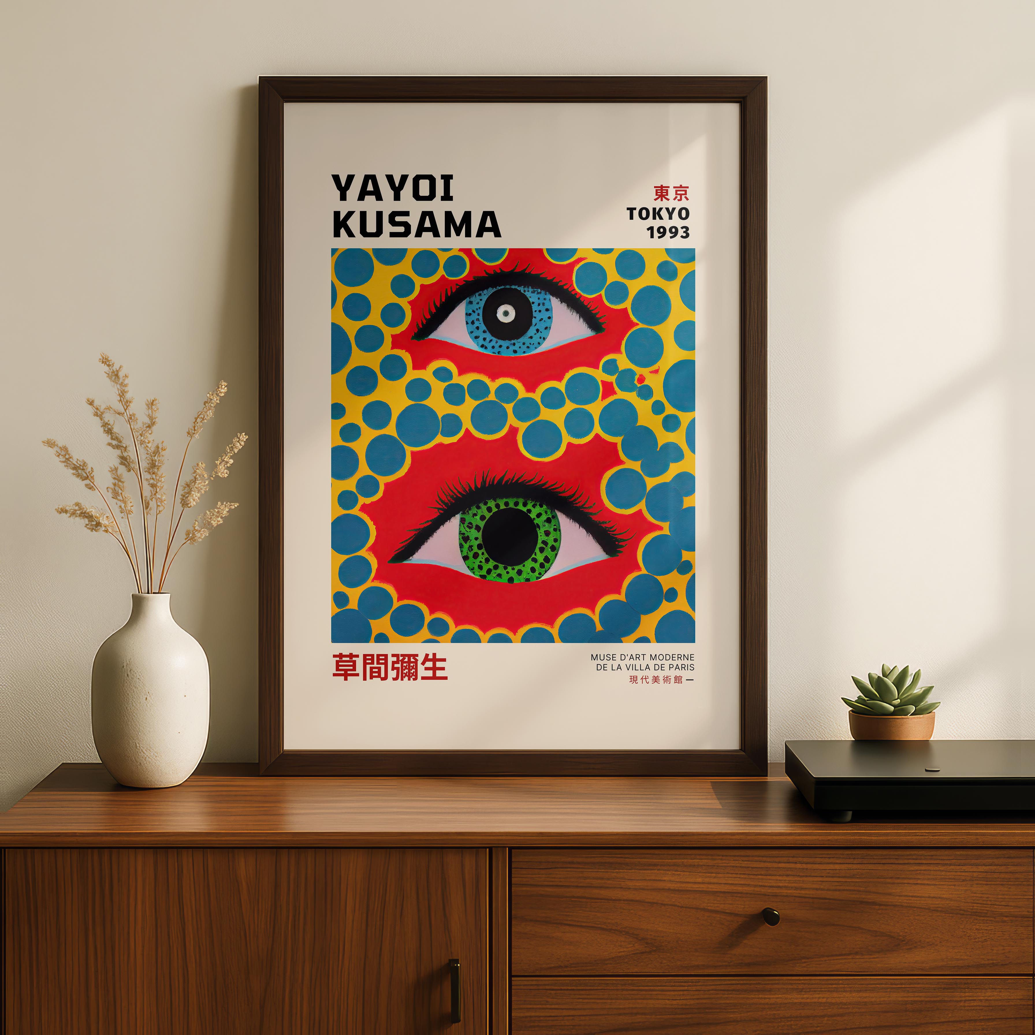 Eyes Tokyo 1993 - Yayoi Kusama - Rolled Poster Wall Art Print | House Prints