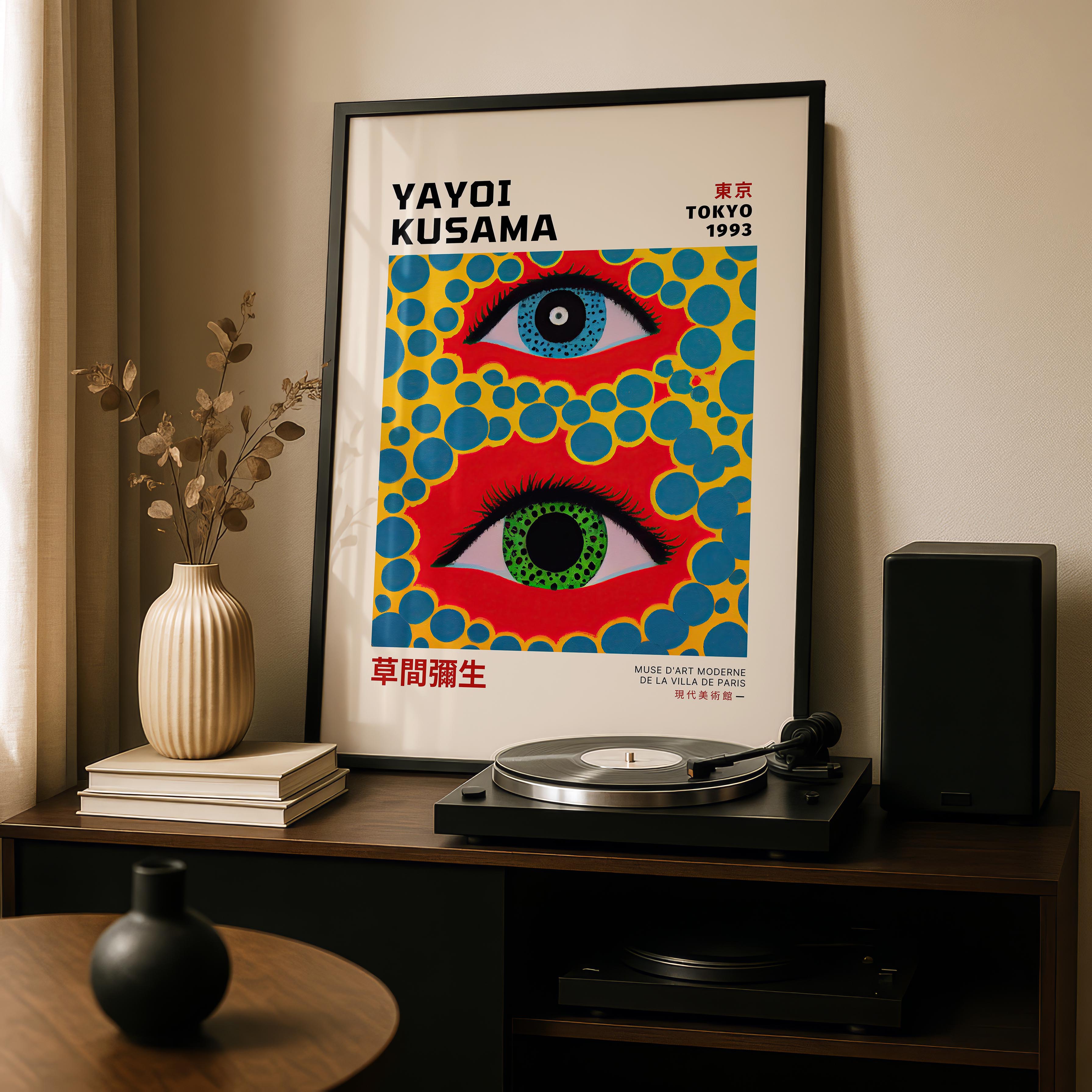 Eyes Tokyo 1993 - Yayoi Kusama - Rolled Poster Wall Art Print | House Prints
