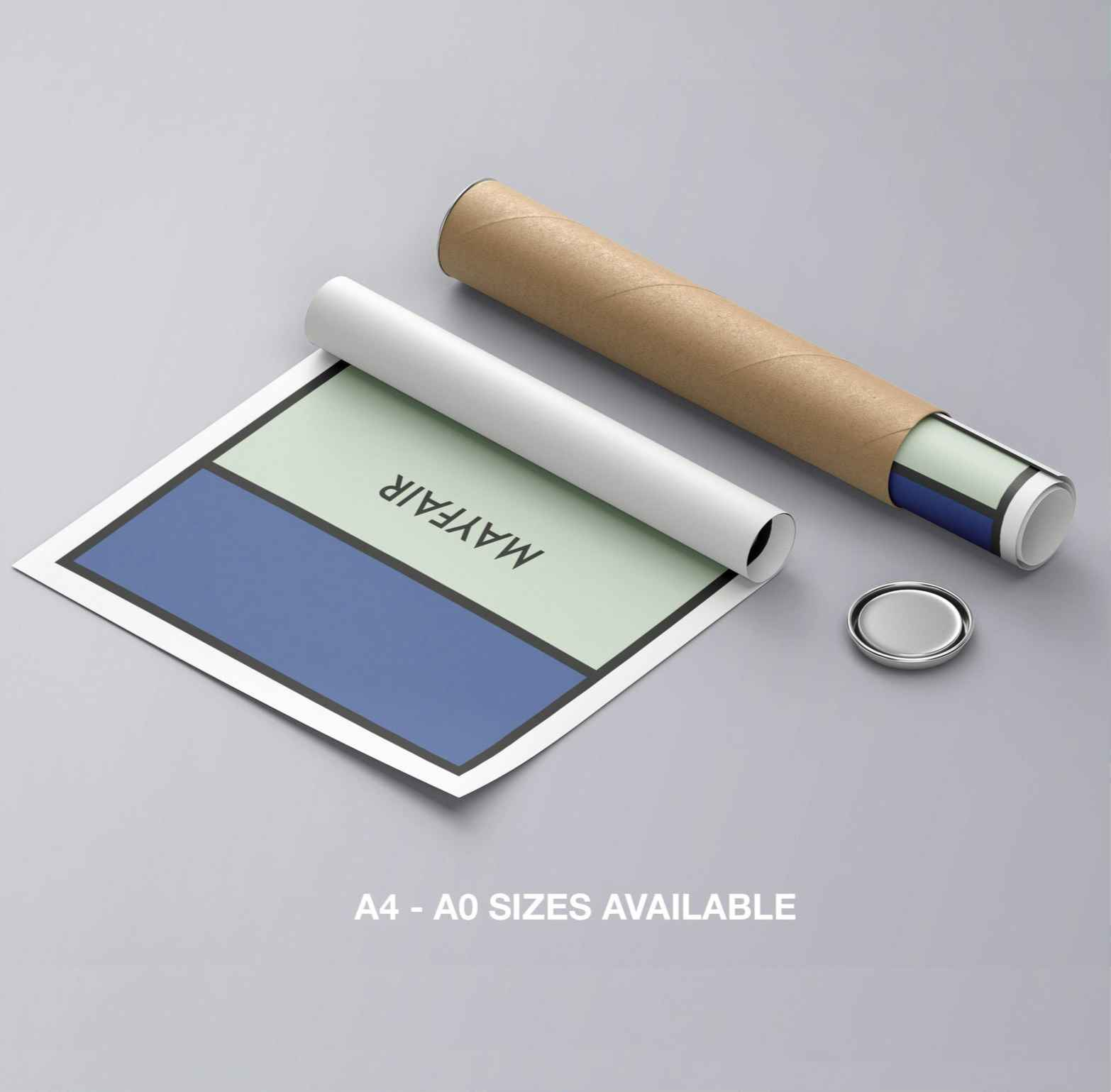 Custom Home Family Board Game Property - Rolled Poster Wall Art Print | House Prints