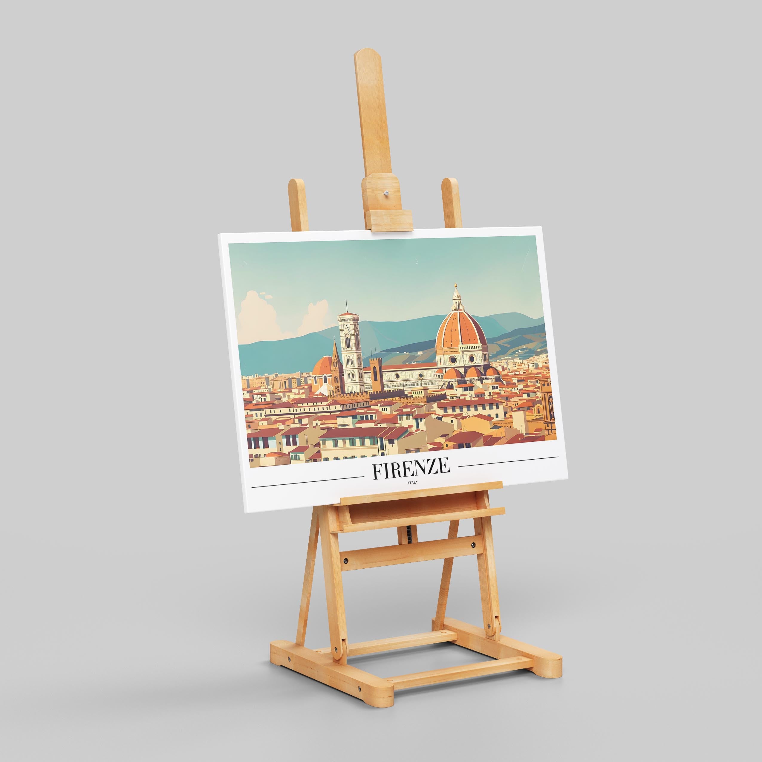 Timeless Firenze Italy World Travel - Framed Canvas Wall Art Print | House Prints