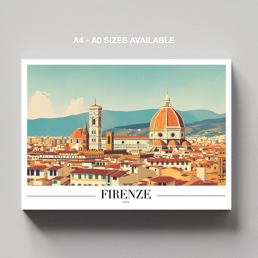 Timeless Firenze Italy World Travel - Framed Canvas Wall Art Print | House Prints