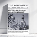 Fashion Doll News Girls Just Wanna Have Fun - Framed Canvas Wall Art Print | House Prints