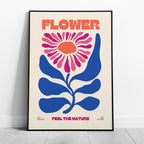 Feel The Nature Abstract Flower Power - Rolled Poster Wall Art Print