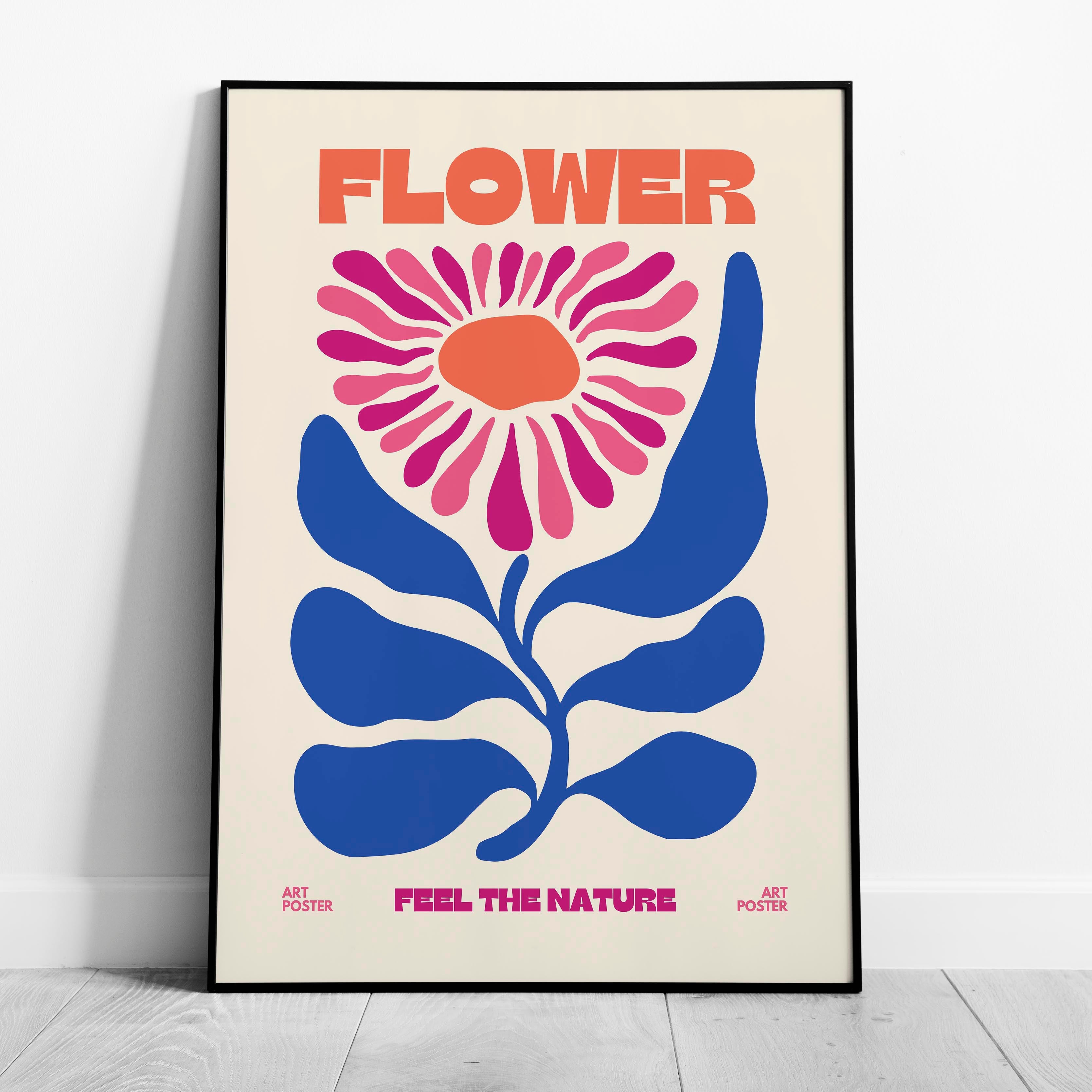 Feel The Nature Abstract Flower Power - Rolled Poster Wall Art Print