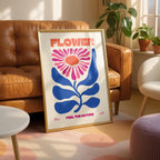 Feel The Nature Abstract Flower Power - Rolled Poster Wall Art Print