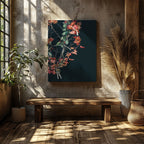 Festive Holly Leaf Decoration - Framed Canvas Wall Art Print | House Prints