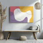 Flowing Abstract Colour Harmony - Framed Canvas Wall Art Print | House Prints