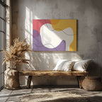 Flowing Abstract Colour Harmony - Framed Canvas Wall Art Print | House Prints