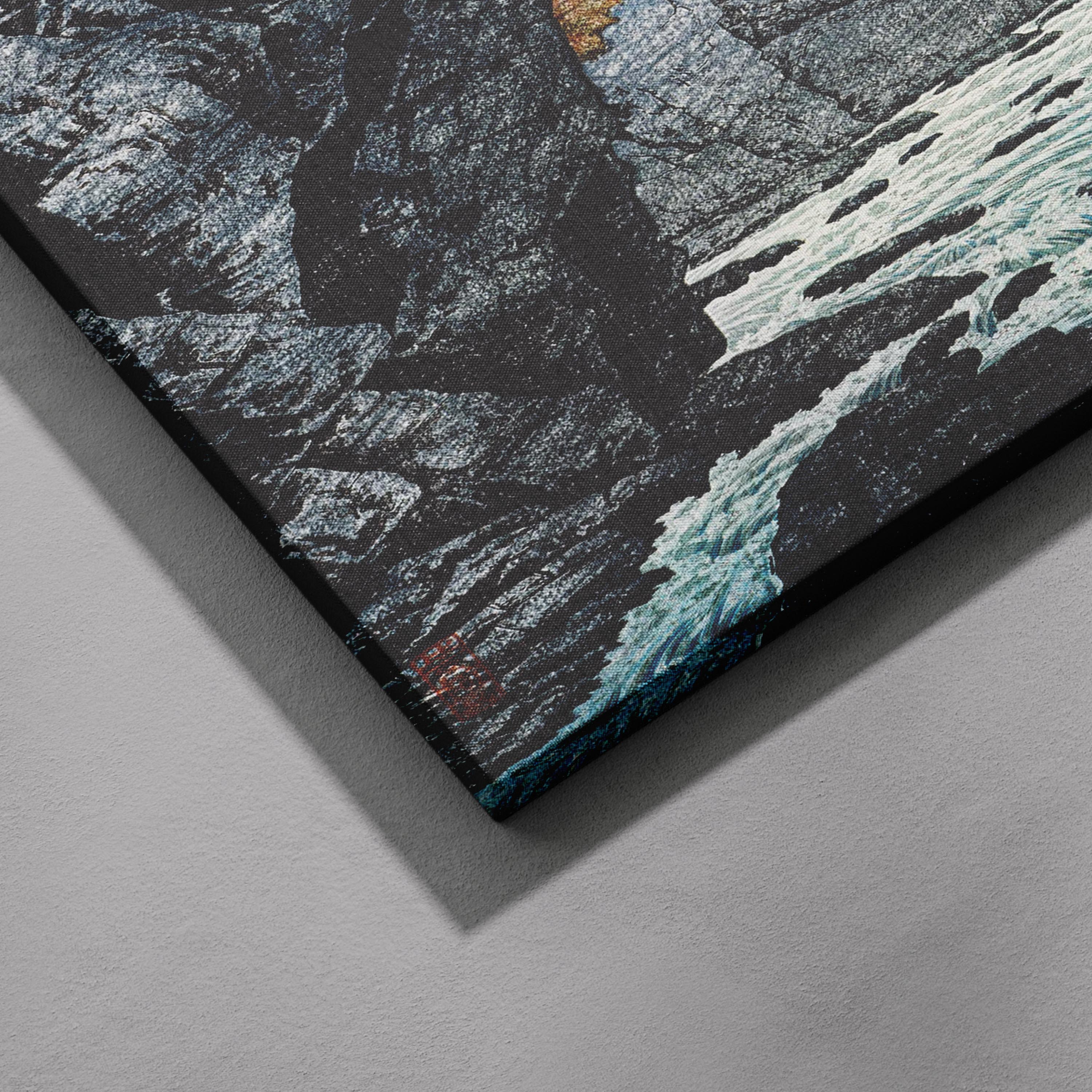 Foot of Mount Ashitaka - Hiroaki Takahashi - Framed Canvas Wall Art Print | House Prints
