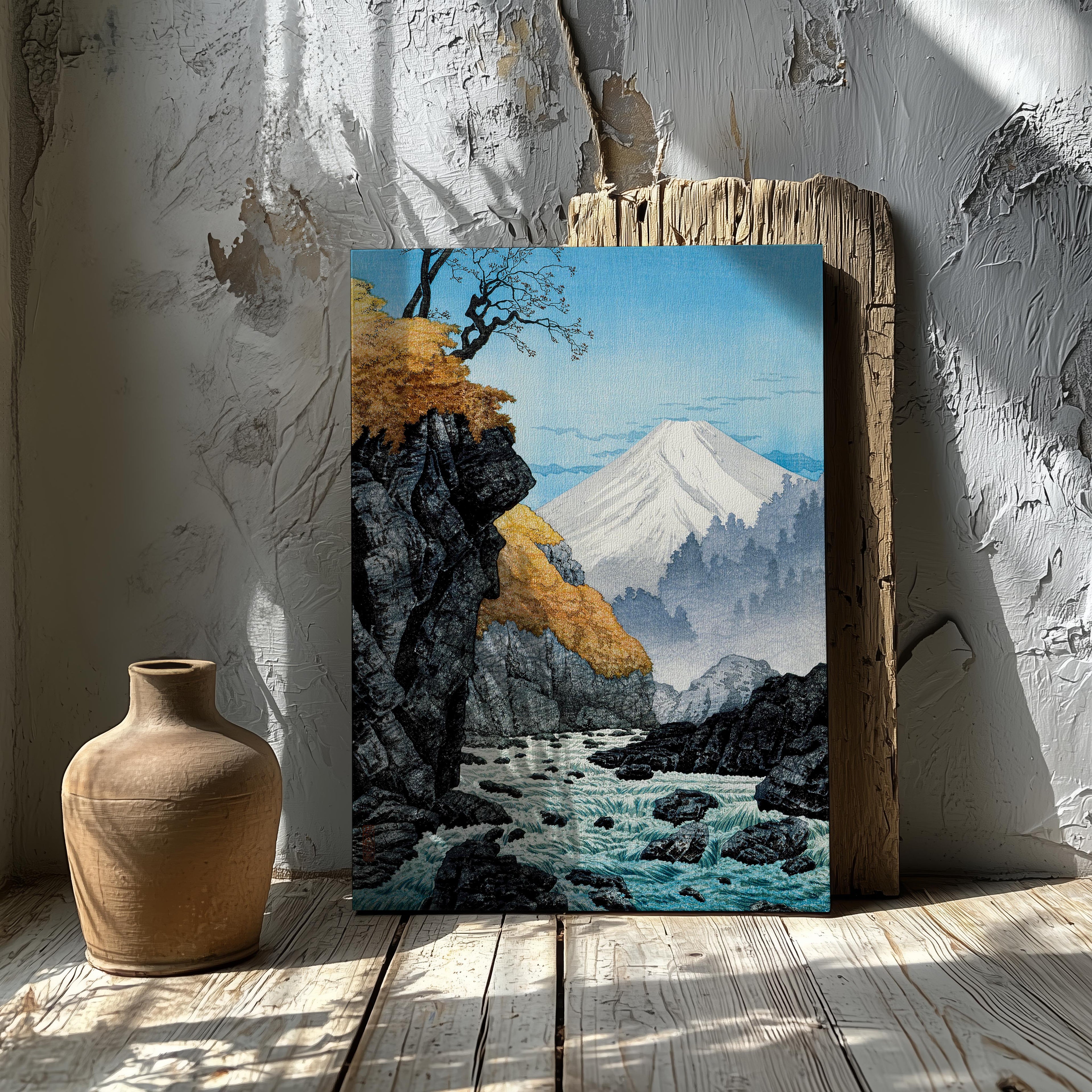 Foot of Mount Ashitaka - Hiroaki Takahashi - Framed Canvas Wall Art Print | House Prints