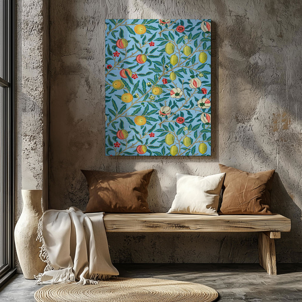 Four Fruits - William Morris - Framed Canvas Wall Art Print | House Prints