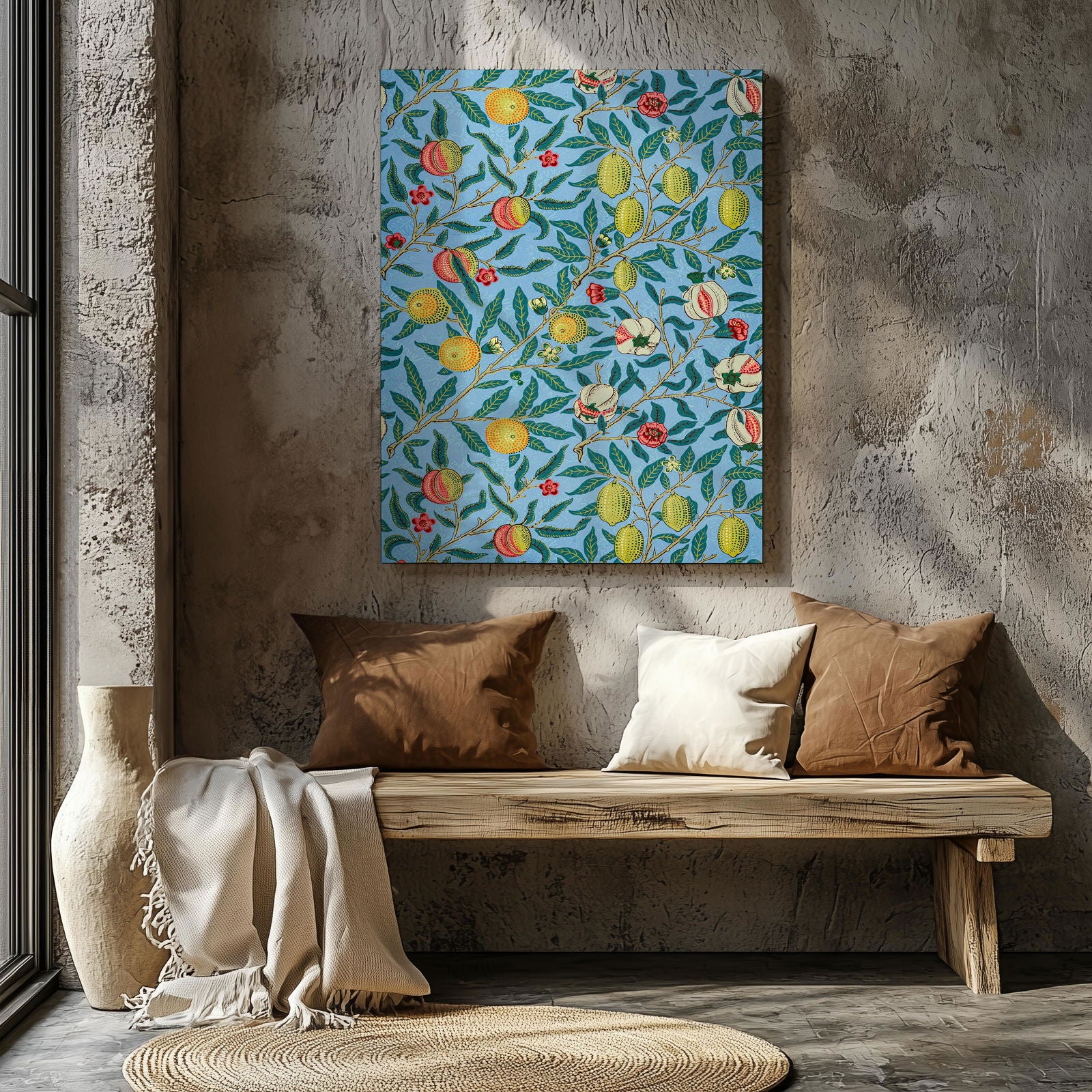 Four Fruits - William Morris - Framed Canvas Wall Art Print | House Prints