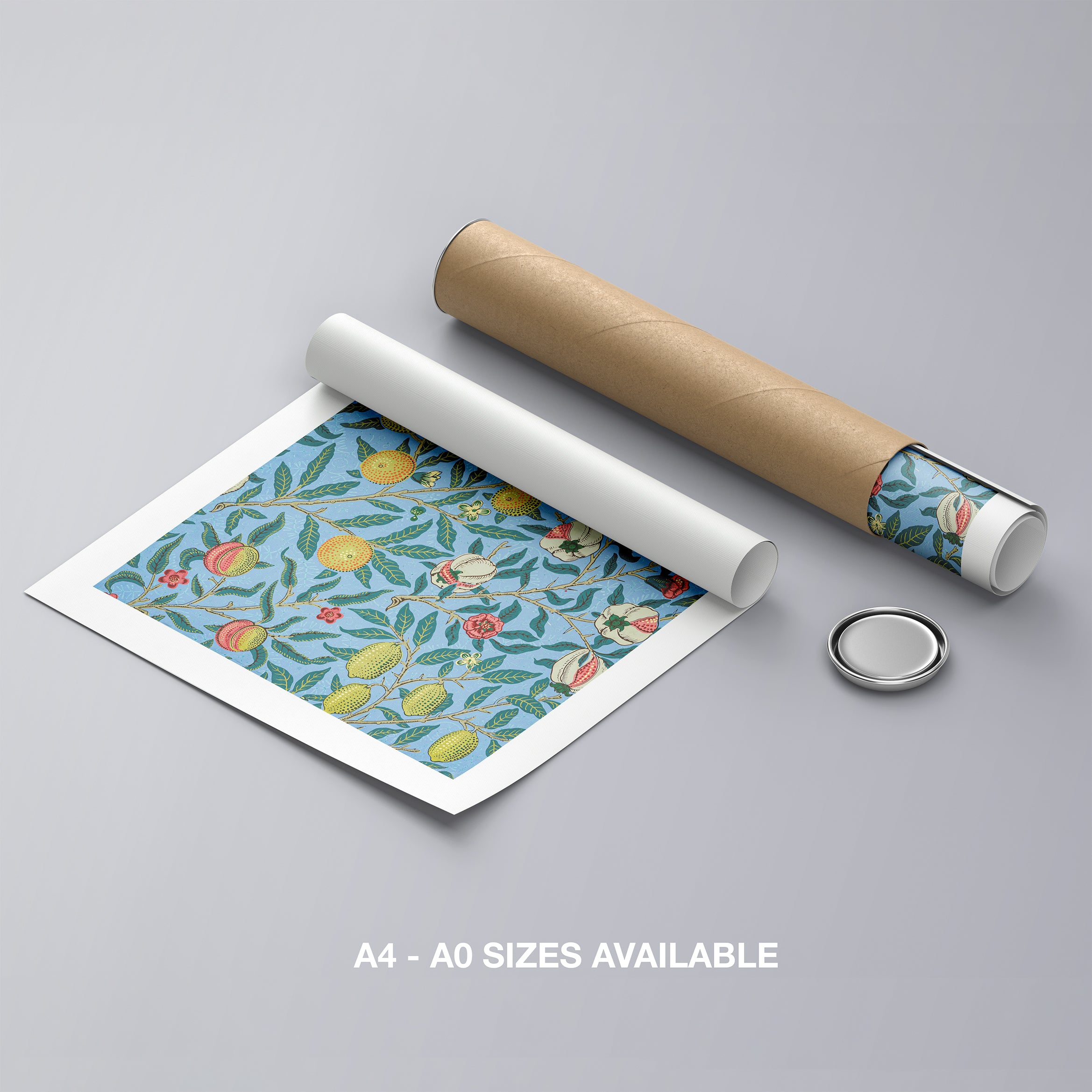 Four Fruits - William Morris - Rolled Poster Wall Art Print | House Prints