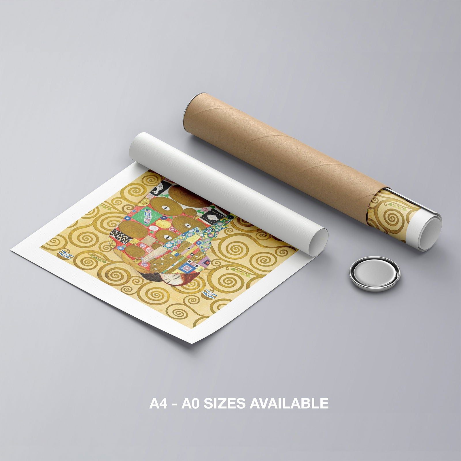 Fulfillment - Gustav Klimt  - Rolled Poster Wall Art Print - House Prints