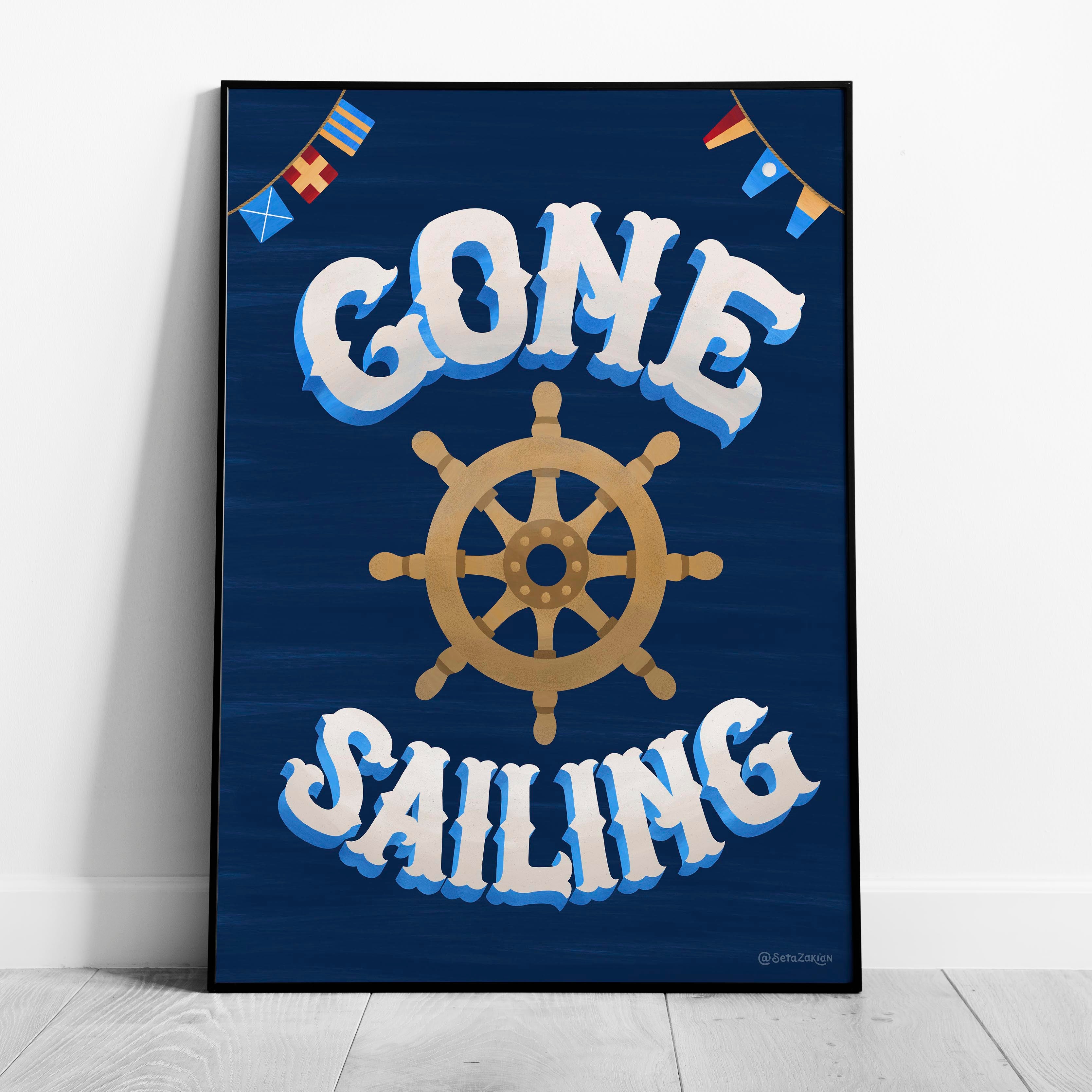 Gone Sailing - Seta Zakian - Rolled Poster Wall Art Print