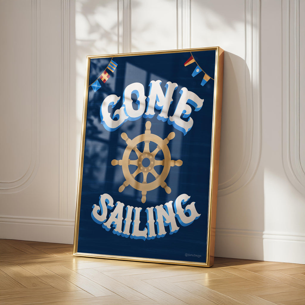 Gone Sailing - Seta Zakian - Rolled Poster Wall Art Print