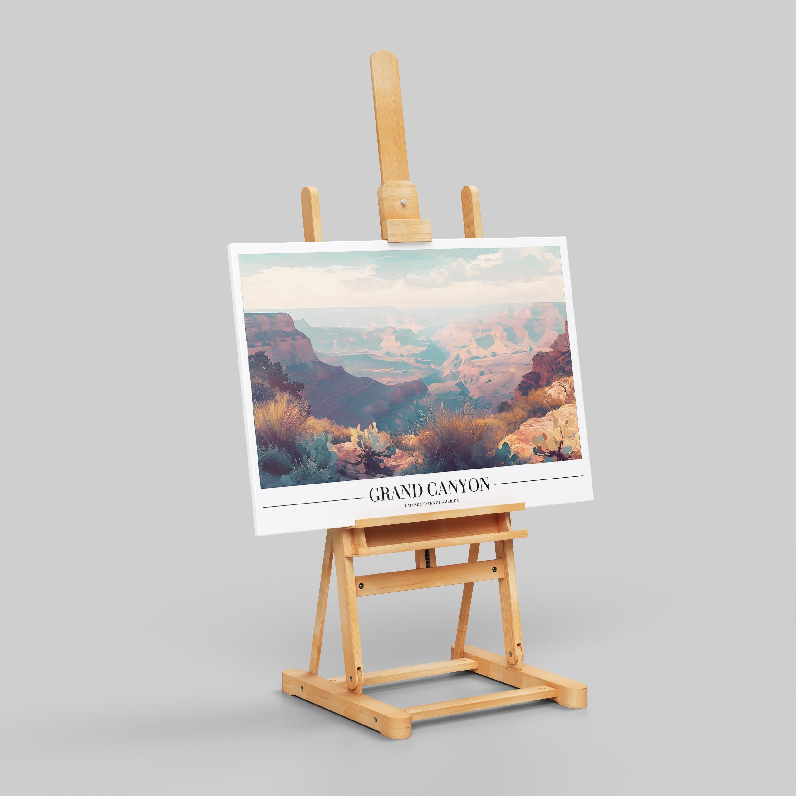 Grand Canyon USA Landmark City World Travel - Framed Canvas Wall Art Print | House Prints