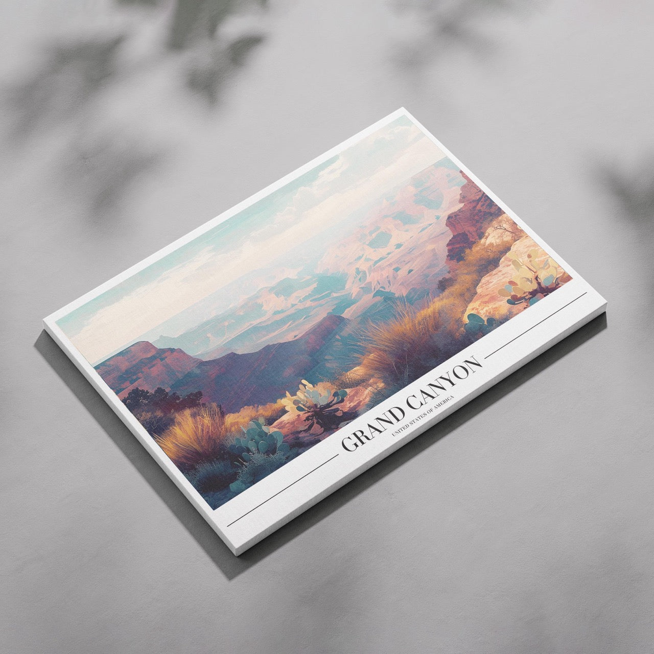 Grand Canyon USA Landmark City World Travel - Framed Canvas Wall Art Print - House Prints